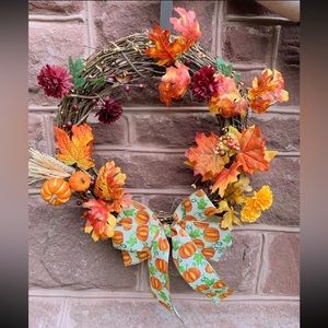 Fall Wreath - handmade grapevine wreath